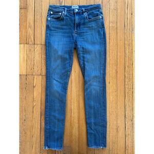 Agolde Sophia skinny Jean raw hem